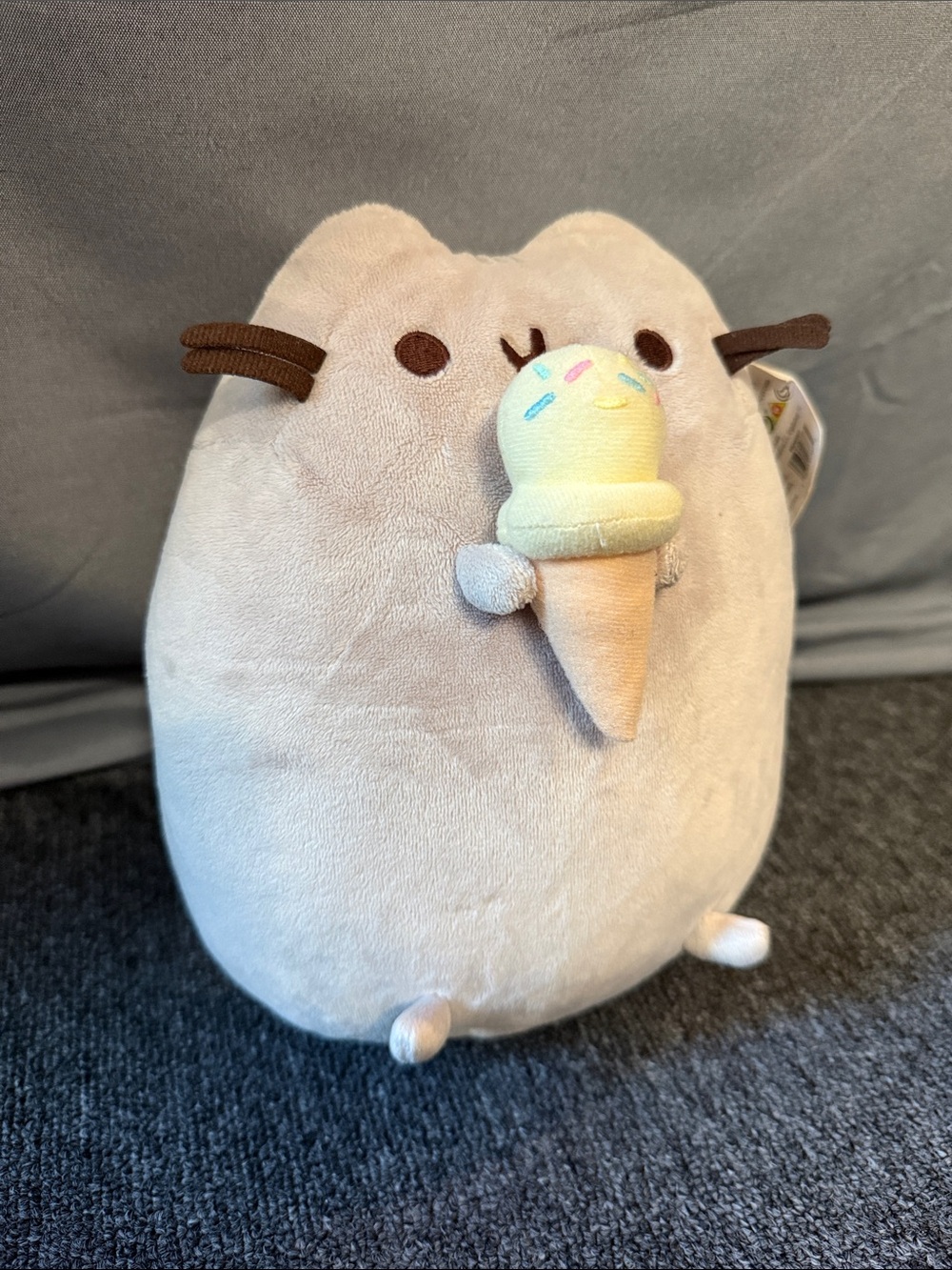 GUND Pusheen Snackables Ice Cream Cone Plush NWT